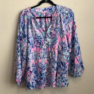 Lilly Pulitzer Elsa Silk Top - GUC